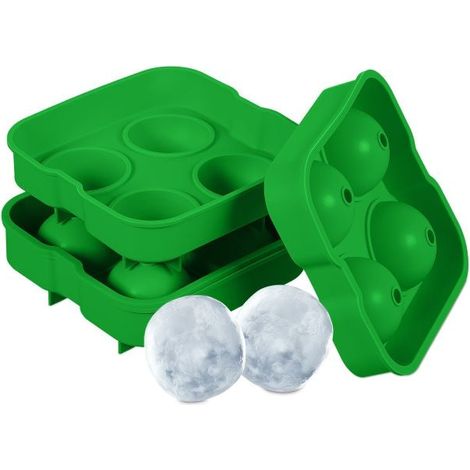 Set di 2 stampi per cubetti di ghiaccio in silicone (1/5)