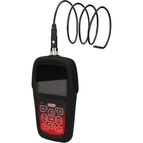 KS TOOLS  HD-Videoscopio-set  con Ø  4,5 mm  0° y  90° HD  sonda de  cámara frontal  conmutable de  7 piezas  - 550.7530 (1/2)