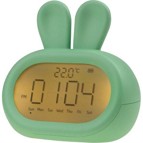 Lampe Nuit Enfant Led - Verte - Forme De Lapin - Décorative - Intérieur