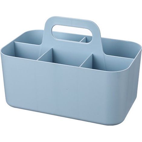 Ynkkvre – Multifunktionaler Aufbewahrungskorb – 5 Fächer – Tragbarer Bastelkorb, Schreibtischkorb für Künstlerbedarf, Make-up, Bürobedarf, 24 x 15 x 11,2 cm (1/5)