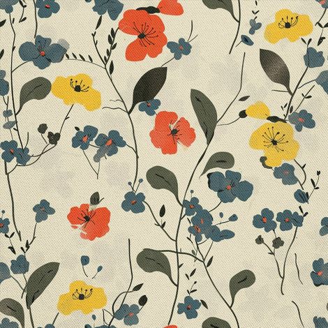 Tela decorativa para exteriores Oxford - Motivo primaveral I DX7475 (1/5)