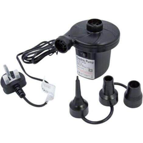 Pompe à air électrique 130W / Gonflage et dégonflage automatique pour matelas gonflables, pataugeoires et jouets / 3 buses incluses / Portabilité optimale (1/4)