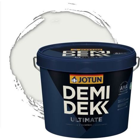 Peinture Bois - DEMI DEKK ULTIMATE - Satinée - RAL 9003 - 3L (1/2)