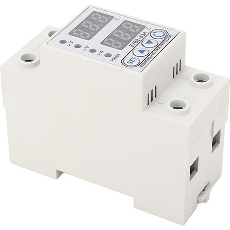 Zweipoliger Leitungsschutzschalter für den Hausgebrauch mit automatischer Rückstellung, einstellbarer Digitalanzeige, Überspannungs- und Unterspannungsschutz, Überstrom- und Überlastschutz, 220 V, Kur (1/5)