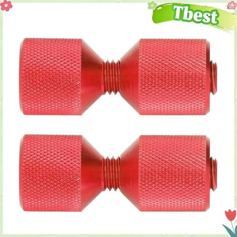 HURRISE Goupille d'alignement de Pin D'alignement De Noir 2pcs Anodise L'aluminium 1-1 / 8in Doubl moto coffret Noir Rouge (1/5)
