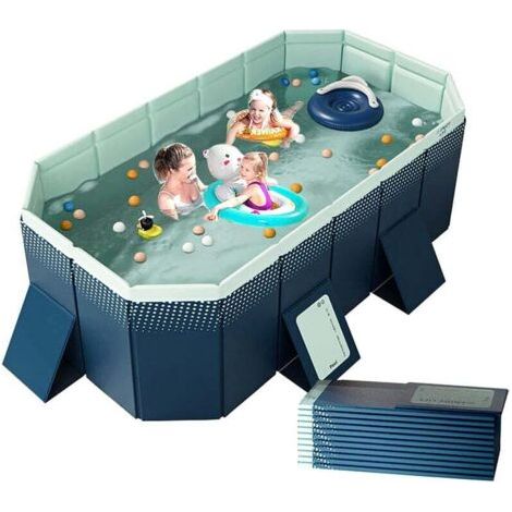 1.6m Piscine Pliable Pliable, PVC, Piscine Portable, Baignoire, Piscine pour Adulte pour Home Garden Backyard Piscine