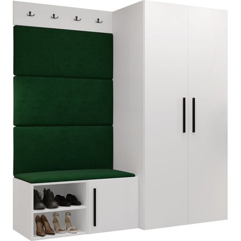 Conjunto para recibidor Nitos I, Manila 35, 191x164x50cm, Aglomerado laminado, Tapiz, Montada en la pared, Colocada