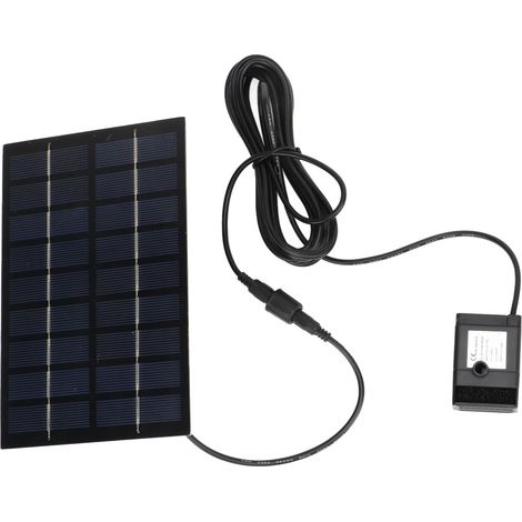 Kit de pompe à eau solaire 9V 1,8W, montage facile, pompe solaire pour bassin avec grille anti-colmatage et buses pour la décoration de jardin et de piscine