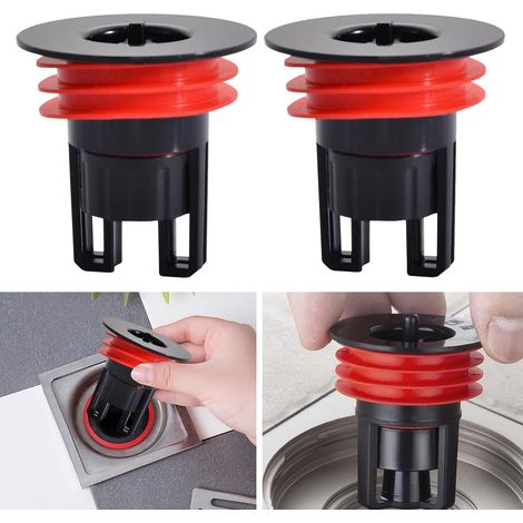 Bonde Douche Anti-Odeur, 2 Pièces, Insert Magnétique, Pour Salle de Bain & Cuisine (28-42 mm) (1/5)