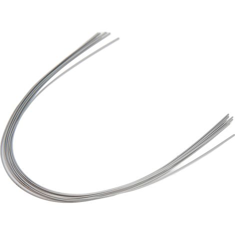 50 pièces Fil en Nickel Titane pour Orthodontie Dentaire, Arc Carré Élastique 0.016x0.016 Pouces (1/5)