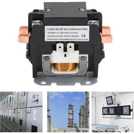 Contacteur de climatisation CJX9-25/2P 25A 240V (1/5)