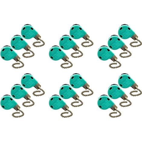 Adecuado para 18 interruptores de ventilador de techo de tres velocidades y cuatro cables Zing Ear ZE-268S6, interruptores de control de cadena de ventilador