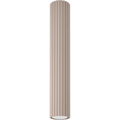 Faretto da soffitto moderno color tortora tubo ondulato rotondo 40 cm 1xGU10 10W KARBON Sollux Lighting (1/5)