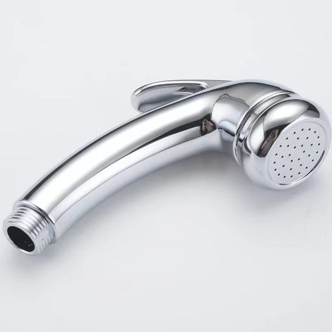 Pommeau de douche haute pression filetage 1/2" chromé à gâchette pommeau de douche à main avec marche/arrêt pour bains, bateaux, caravanes (1/5)