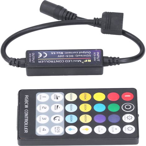 Contrôleur LED sans fil RF 5 en 1 Mini barre lumineuse LED tactile 28 touches RGB CCT (1/5)
