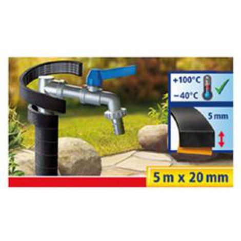Tesa Profilo Isolante Tubazioni EPDM Nero 5 m x 20 mm (1/2)