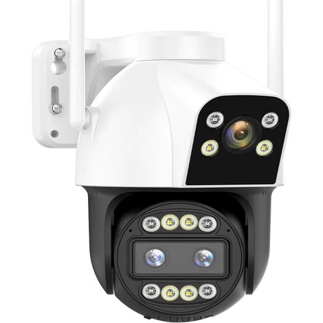 Caméra de sécurité à Domicile Carte SIM 4G PTZ caméra dôme 4K 6MP HD 10X Zoom extérieur sans Fil CCTV caméra de sécurité Audio bidirectionnel P2P(WiFi Version) (1/5)