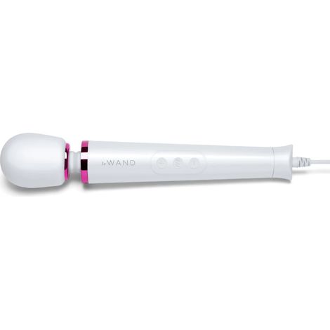 Le Wand - Potente masajeador clitoriano blanco, pequeño y potente, con enchufe. (1/5)