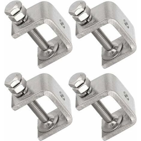 4 Pièces En Acier Inoxydable 304 Pinces En Forme De U En Forme De C étau Pinces à Bois Pinces Robustes En Forme De C Avec Une Large Ouverture De Mâchoire (1/5)
