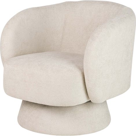 Beige Chenille Alba Drehsessel 78x80x77 cm (1/5)
