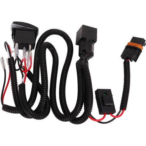 Kit de faisceau de câblage et relais pour klaxon 12V/24V 40A, bobine en cuivre pur ignifugée, pour klaxons de voiture et camion (type escargot). (1/5)