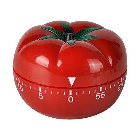 Minuteur de cuisine mécanique à compte à rebours, en forme de tomate, ludique et pratique. (1/5)