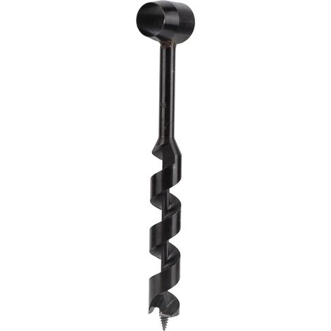 Perceuse à main légère noire haute dureté, perceuse portable pour le travail du bois en extérieur (25-230 mm), foret à œil, perceuse à main de précision, clé à main