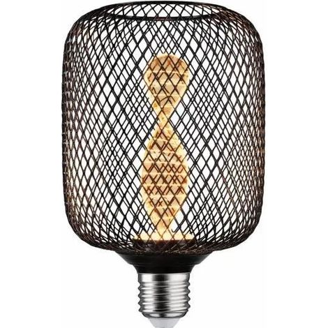 Paulmann Metallic Glow bombilla LED dorada metal negro