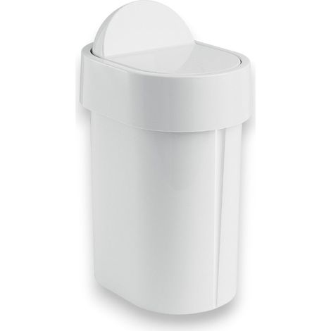 Portarifiuti secchio L21xP15xH34 in resina 4,80 lt per bagno (1/4)
