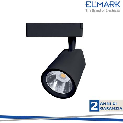 TL5020 COB TRACK LIGHT 20W 4000K 36    NERO MONOFASE                                                     - Luce NATURALE