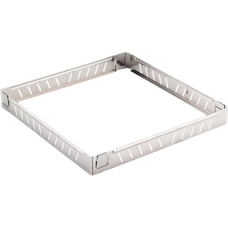 Pare-vent pliable - 1 unité - Acier inoxydable - Protection flamme 4 faces - Camping et barbecue - 210x210x25 mm (1/4)