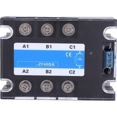 Relais statique BERM3 ZF40DA DC AC, SSR pièce électrique à boîtier transparent pour fournitures électroniques (1/5)