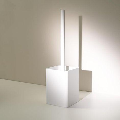 Silicone Toilet Brush White Metal Holder (1/3)