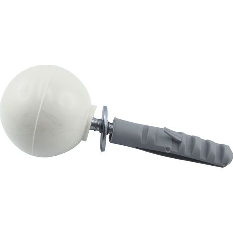 IBFM Türpuffer Kugelform Wandpuffer mit Dübel und Schrauben Kunststoff weiß (1/2)