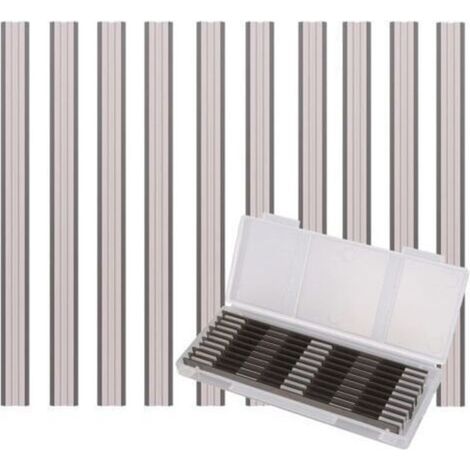 10 Pièces Ensemble de Rabot Electrique Lame, 82x5.5x1.1mm, pour Rabots Makita, Black & Decker, Bosch, DeWalt et Elu