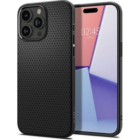 Custodia Spigen Liquid Air per iPhone 15 Pro Max, nera (1/5)