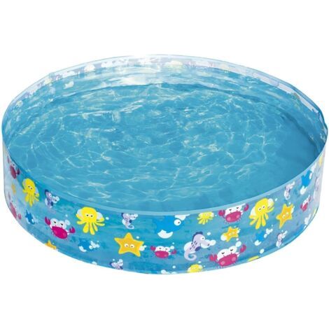 Piscine Gonflable Ronde pour Enfants - 122 cm de Diamètre x 25 cm de Hauteur - Idéale pour le Jardin ou la Terrasse