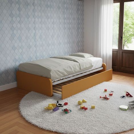 Letto 1 piazza e mezza con letto estraibile - Zolfo
