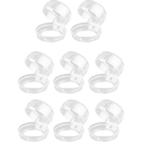 Lot de 8 cache-boutons de cuisinière à gaz, 6 x 4 cm, transparent , en plastique, pour cuisinière à gaz, cuisinière électrique et four électrique. (1/5)