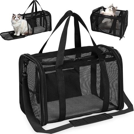 Cat Carrier Bag Black (1/5)