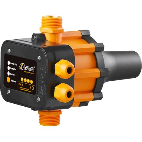 Interrupteur automatique pour pompe à eau 10A 220V240V IP65 étanche régulateur de pression ajustable pour pompe domestique commutateur électronique de pression avec protection fuite canalisation et ma (1/2)