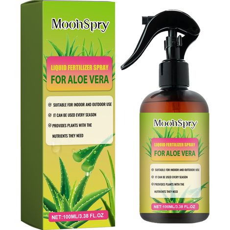 MOONSPRY Aloe Vera Fertilizer Spray for home gardens and potted plants: Gentle and practical spray for healthy root growth (1/5)