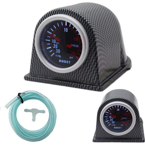 Digitaler LED-Turbo-Boostdruck-Zeiger, 52 mm, Rauch-Zifferblätter, 30 PSI POB (1/3)