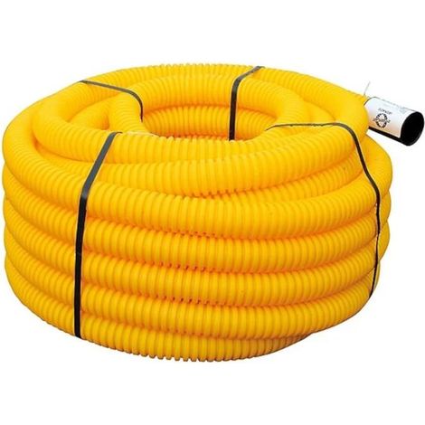Gaine TPC jaune Ø 40 mm x 50 mètres