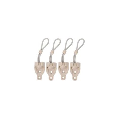 Cordones para toldos con rodamientos de bolas, cincha resistente para toldos, 4 piezas para persianas y cortinas exteriores, terrazas, jardines y refugios - Crezuo
