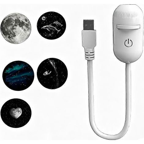 Veilleuse avec projecteur de ciel étoilé, galaxie, 5 films pour la décoration de la chambre. (1/5)