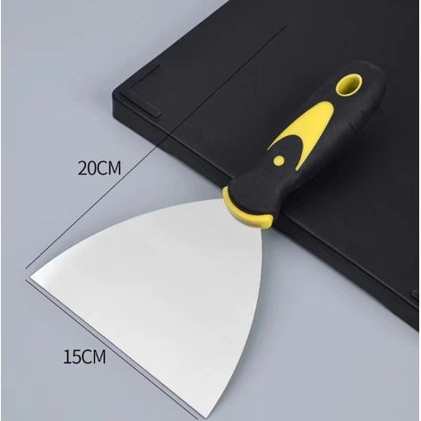 Couteau américain, souple, béton ciré, enduit, application, précise, nette, angles et arrêtes, outil parfait, spatule - 15 cm - Couteau à enduire américain en inox taille 6''