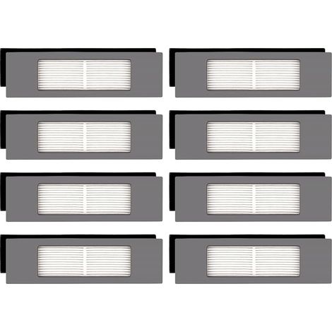 Filtros HEPA N10 frontales (8 unidades) para aspiradoras robóticas Ecovacs DEEBOT OZMO N10 N10 Plus 920 950 T8 AIVI Max T9 T5 N5 N7 N8+ N8 Pro Plus (1/5)