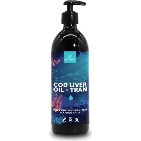 Huile de foie de morue TEMPTATION - Huile de foie de morue pour chiens et chats - 500 ml