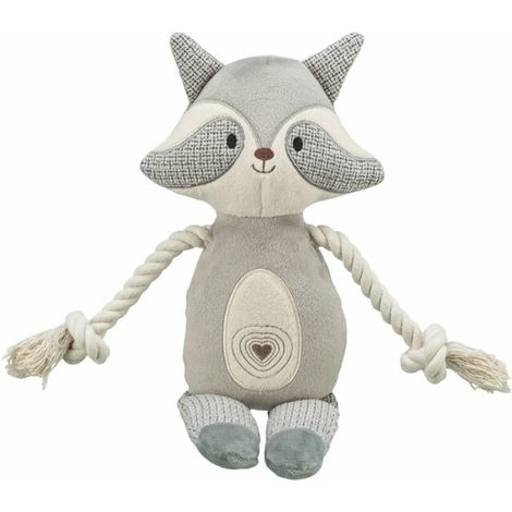 Peluche para perros Trixie 0036155 Poliéster Felpa Algodón Mapache 33 cm